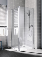 Душевой уголок Kermi Cada XS CK1WL07020VPK+CKTWD07020VPK 70x70 L прозрачное стекло