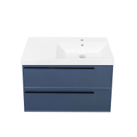 Тумба с раковиной La Fenice Elba TWIN FNC-01-ELB-BG-90-2 R два ящика, Blu Grigio синий матовый