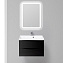 Мебель для ванной BelBagno Marino MARINO-700-2C-SO-NL-P 70 nero lucido - фото 1