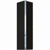 Шкаф-пенал Armadi Art Canale 846-BCR без ножек, черный/хром