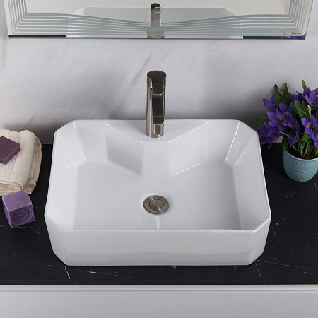 Раковина накладная BelBagno BB1387 37.5x50x13.5 белый