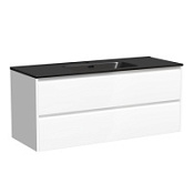 Тумба с раковиной Sancos Libra 120 LB120-1W белый/черный
