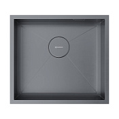 Кухонная мойка Omoikiri Kasen 49-16 INT GM 44x49x17.5 вороненая сталь