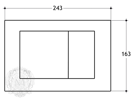 Кнопка смыва Migliore Metal Dual 20462 универсальная, хром