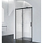 Душевая дверь в нишу BelBagno Acqua ACQUA-BF-1-150-C-NERO черный матовый - фото 1