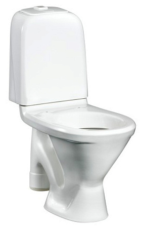 Напольный унитаз-компакт Gustavsberg Basic 390 с крышкой-сиденьем