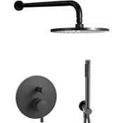 Душевой комплект Paffoni Light KITLIG018NO черный матовый