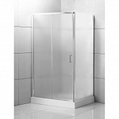 Душевой уголок BelBagno Uno UNO-AH-1-100/80-P-Cr рифленое стекло