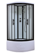 Душевая кабина Timo Standart T-6600BF 100x100x220 матовое стекло/черный