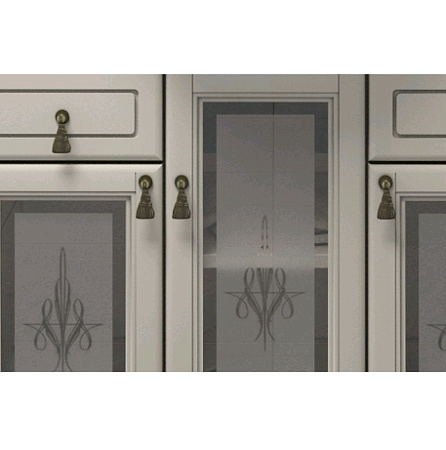 Тумба с раковиной Opadiris Тибет 80 стекло, слоновая кость (1013)