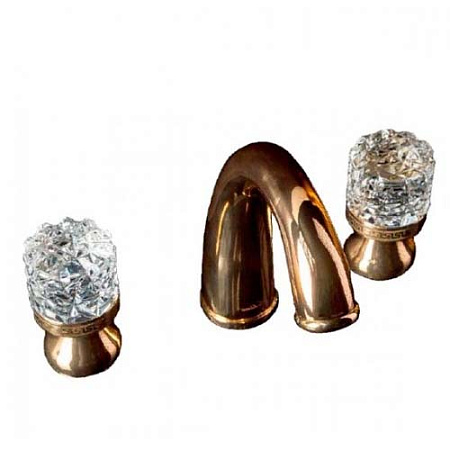 Смеситель Boheme Crystal 297-CRST для раковины, золото