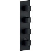 Термостат Nobili Seven WE00104/QBM для ванны с душем, черный матовый