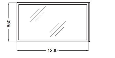Зеркало Jacob Delafon Parallel EB1444-NF 120 см