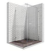Душевой уголок Ambassador Abner 10011102R 100 хром