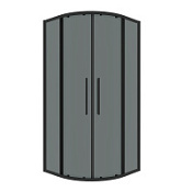Душевой уголок Grossman Cosmo 301.K33.02.8080.21.10 78,5-80x78,5-80x195 тонированное/черный матовый
