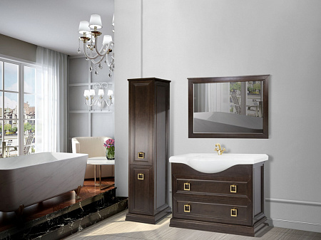 Шкаф-пенал Tessoro Foster TS-F90105-S-N-L 40 L темный орех