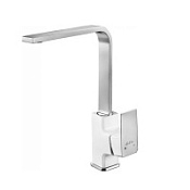 Смеситель E.C.A. Tiera 104818123EX для кухонной мойки  хром/белый