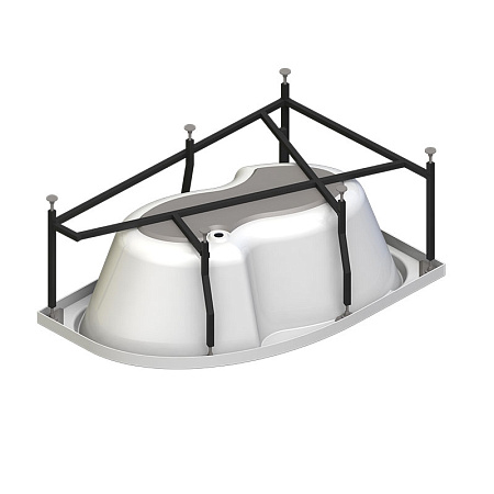 Акриловая ванна Vannesa Ирма 2-01-0-1-1-229 169х105 L хром