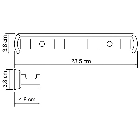 Крючок WasserKRAFT Dill K-3974 хром