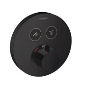 Термостат Hansgrohe ShowerSelect S 15743670 для душа, черный матовый