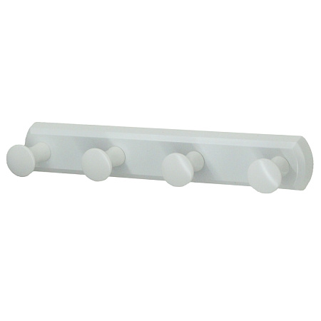 Вешалка WasserKRAFT Kammel K-1074W 4 крючка, белый матовый