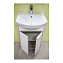 Тумба с раковиной Aquaton Рико 1A212401RIB90 50 белый/ясень фабрик - фото 2