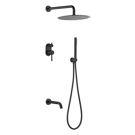 Верхний душ Boheme Uno 422-B черный