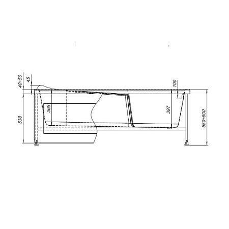 Акриловая ванна Aquanet Hellas 00203977 170х70