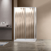 Душевой уголок Vincea Garda VSR-1G1 100x150 шиншилла, прямоугольный, хром