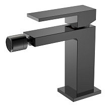 Смеситель Boheme Qubic 476-SGM для биде, оружейная сталь глянцевая