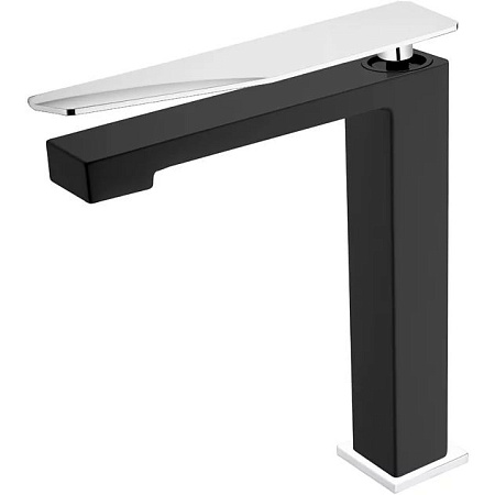 Смеситель Boheme Q 142-BCR.2 для раковины, черный/хром