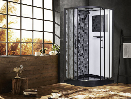 Душевая кабина Esbano ES-100 CR чёрный