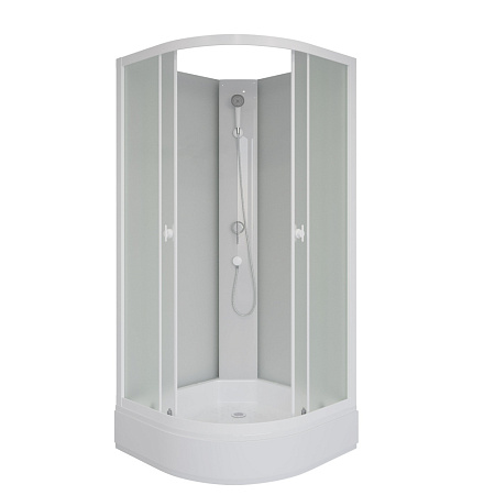 Душевая кабина Niagara Promo P100/26/MT/BK 100x100x195 L/R стекло матовое/профиль белый