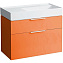 Тумба с раковиной Laufen Kartell by Laufen 4.0760.2.033.635.1 90 оранжевый глянцевый - фото 1