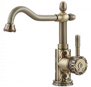 Смеситель Zorg Antic A 125 U-BR для раковины, бронза