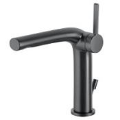 Смеситель Keuco Edition 400 51502130000 для раковины, хром черный шлифованный