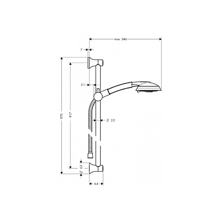 Душевой гарнитур Hansgrohe Raindance Classic 27841000