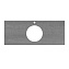 Столешница Kerama Marazzi Plaza Modern Про Дабл PL5.DD500600R\120 120x48 с отв. под смеситель, антра