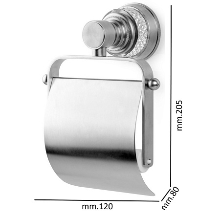 Держатель туалетной бумаги Boheme Aura 10241-G с крышкой, золото