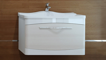 Тумба с раковиной Velvex Iva 65 светлый лен