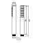 Душевая лейка Palazzani Idrotech stick 99120510 хром - фото 2