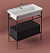 Консоль c раковиной ArtCeram Fuori Scala ACA056 17 40х57 matt black