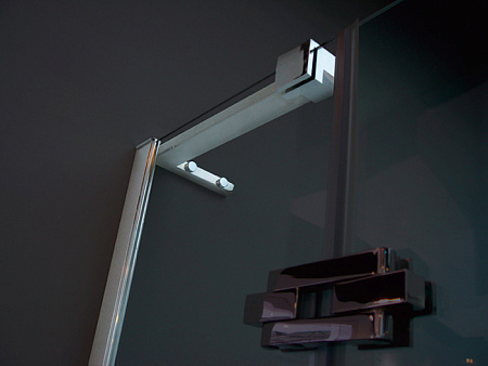 Душевая дверь в нишу Cezares Bergamo BERGAMO-B-12-100-P-Cr-L100 L рифленое стекло