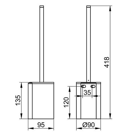Ершик Keuco Plan 14972010200 хром
