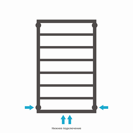 Полотенцесушитель водяной Сунержа Канцлер 31-0254-8050 800x500 черный матовый