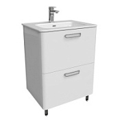 Тумба с раковиной IDDIS Brick BRI60WFi95K белый