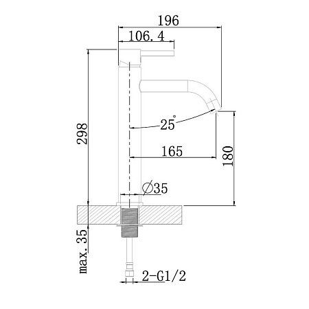Смеситель Agger Zest A0712100 для раковины