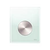 Кнопка смыва Tece Ambia Urinal 9242662 стекло зеленое, клавиша нержавеющая сталь