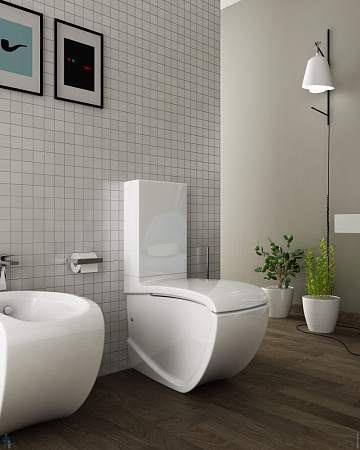 Унитаз-компакт ArtCeram Hi-Line HIV003 01;00 белый глянцевый