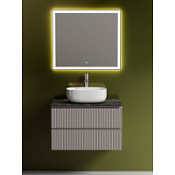 Мебель для ванной со столешницей Sancos Snob T 80 SNT80SM+TT80A1X Doha Soft/Black Sky